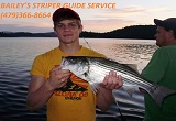 Striper fishing guide service